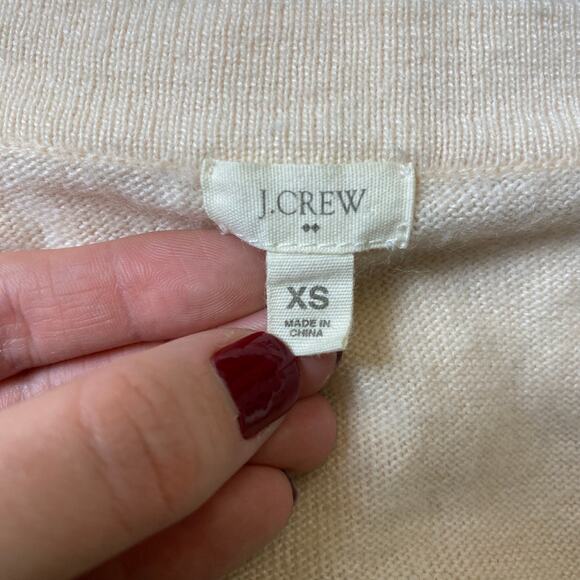 J.Crew Pink Coquette Wool and Cashmere Blend Sweater Size XS Ballet Boho - Picture 2 of 9